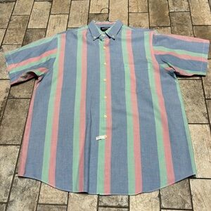 Gulf Traders Men’s Casual Button Down Short Sleeve Shirt